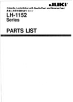 JUKI LH-1151 Parts List