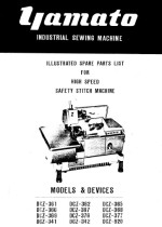 YAMATO DCZ361 &DCZ365 Parts List