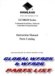 click HERE for The HIGHLEAD GC20618 & GLOBAL WF625 Partslist