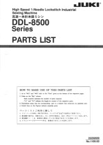 Juki DDL8500 Parts List